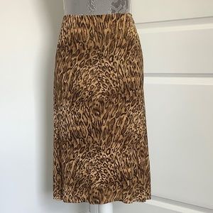 DUE per DUE Collection Pull on animal print Women’s Skirt, Size XL, NWOT